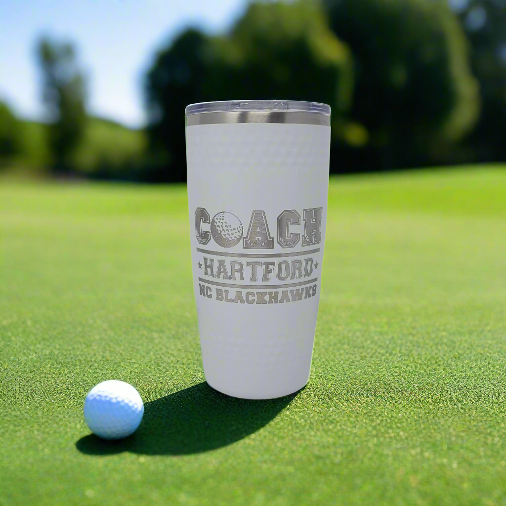 Golf coach gift, personalized drink tumbler