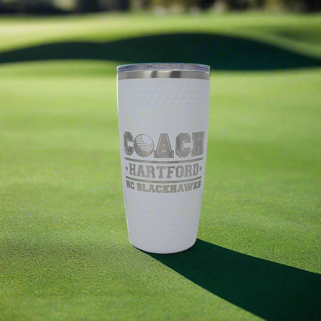 Golf coach gift, personalized drink tumbler
