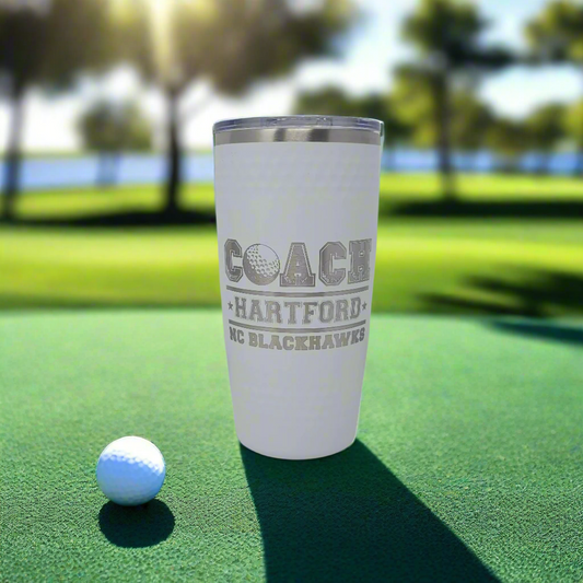 Golf coach gift, personalized drink tumbler