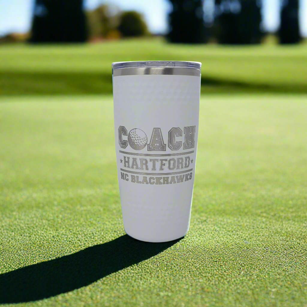 Golf coach gift, personalized drink tumbler