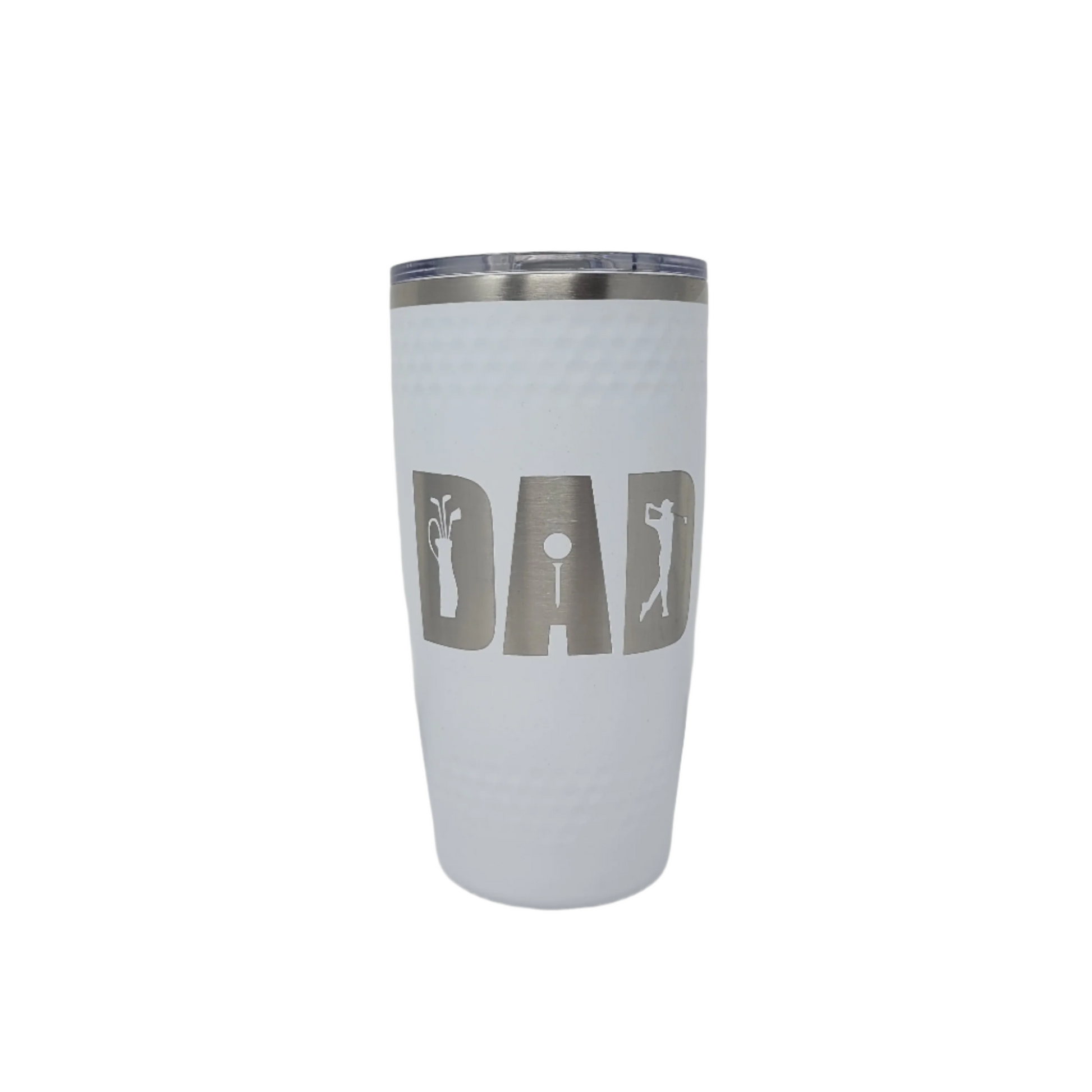 Golf Dad tumbler gift for dad, Golf dimple textured tumbler for dad, dad coffee mug