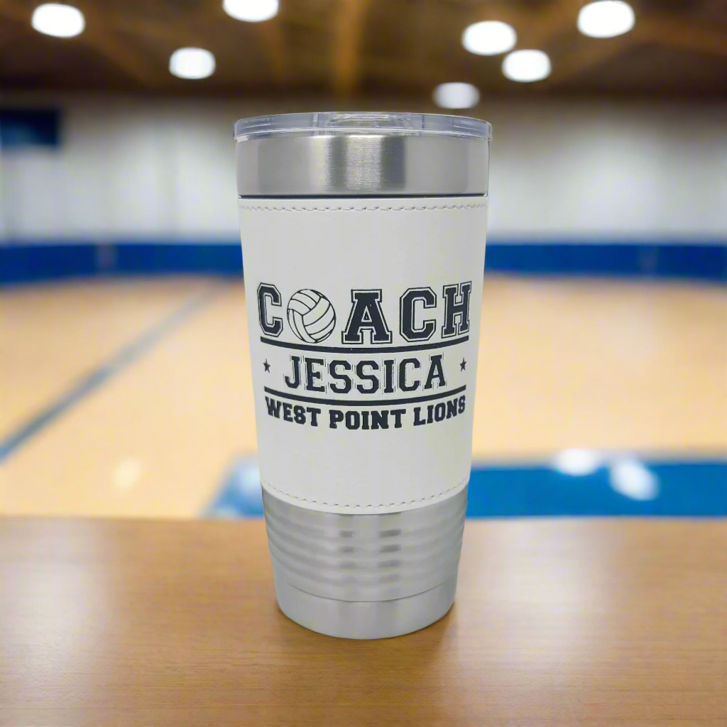 Volleyball Coach Drink Tumbler, Gift for Volleyball Coach, Personalized Coach Gift for Volleyball Coach