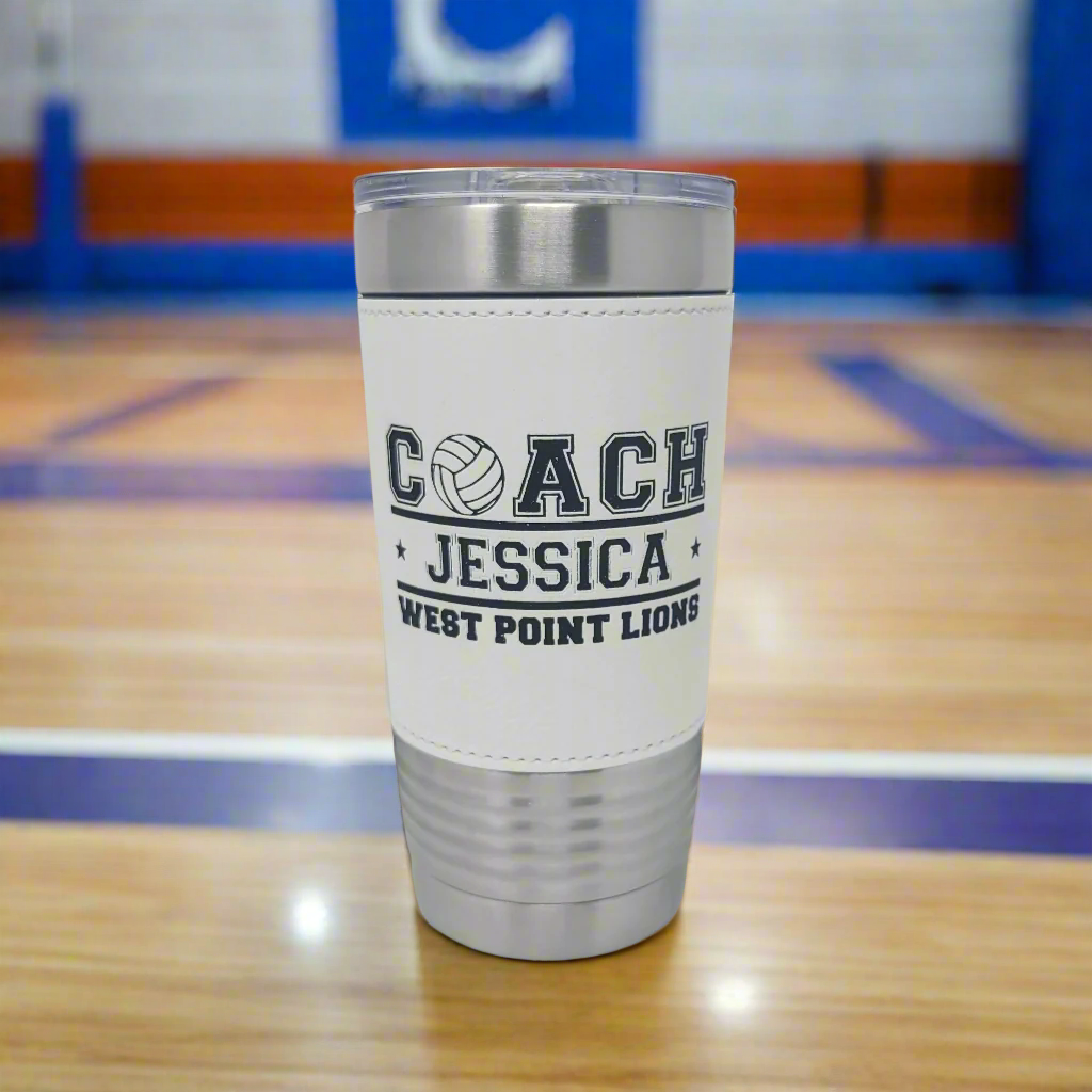 Volleyball Coach Drink Tumbler, Gift for Volleyball Coach, Personalized Coach Gift for Volleyball Coach