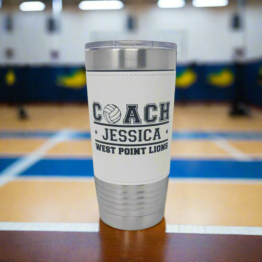 Volleyball Coach Drink Tumbler, Gift for Volleyball Coach, Personalized Coach Gift for Volleyball Coach