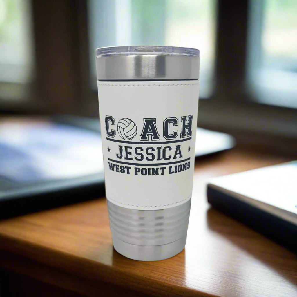 Volleyball Coach Drink Tumbler, Gift for Volleyball Coach, Personalized Coach Gift for Volleyball Coach