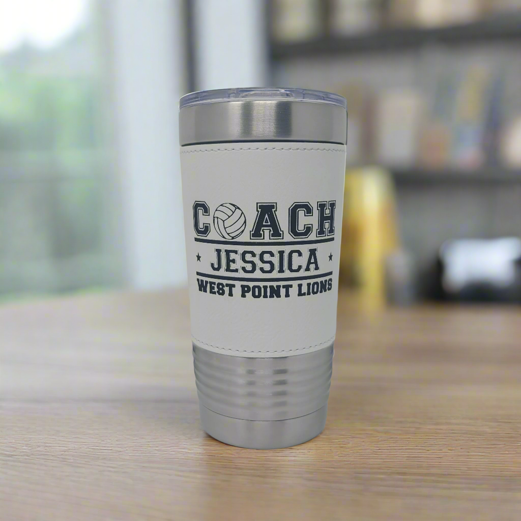 Volleyball Coach Drink Tumbler, Gift for Volleyball Coach, Personalized Coach Gift for Volleyball Coach