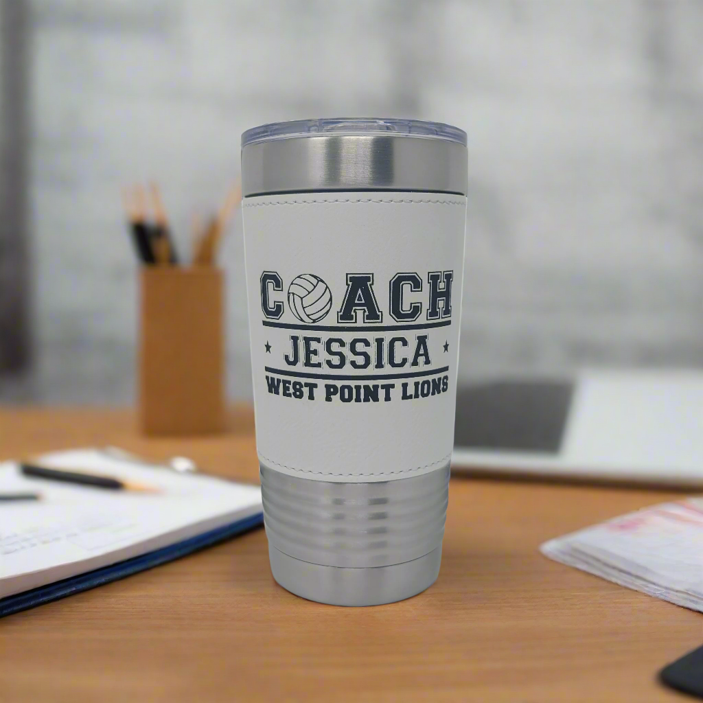 Volleyball Coach Drink Tumbler, Gift for Volleyball Coach, Personalized Coach Gift for Volleyball Coach