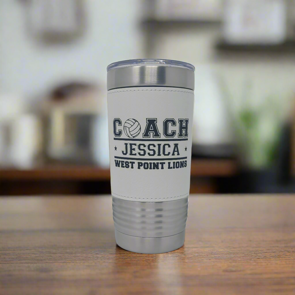 Volleyball Coach Drink Tumbler, Gift for Volleyball Coach, Personalized Coach Gift for Volleyball Coach