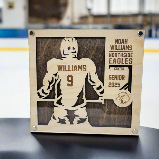 Hockey Award Plaque, Personalized Senior Gift for Hockey Player, Hockey Senior Gift, Hockey Player Award, Custom Hockey Award, Hockey Trophy, Custom Hockey Award Gift