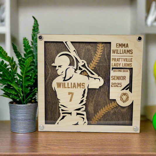 Softball Player Gift, Senior Night Gift for Softball Player, Softball Recognition Award for Softball Player, Softball Team Gifts, Gifts for Softball Team, Softball Trophy, Softball Plaque, Softball Player Decor, 