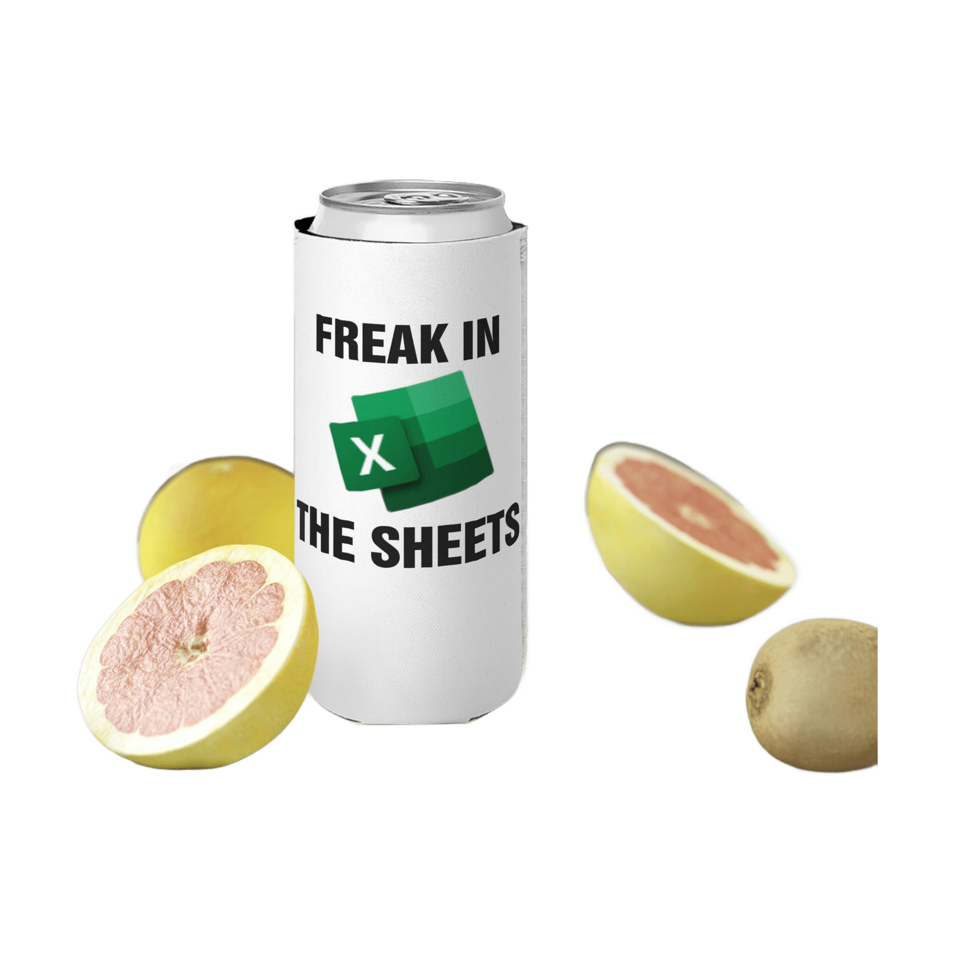 Freak in the Sheets - Slim Can Cooler - Skinny Can Cooler - detail view