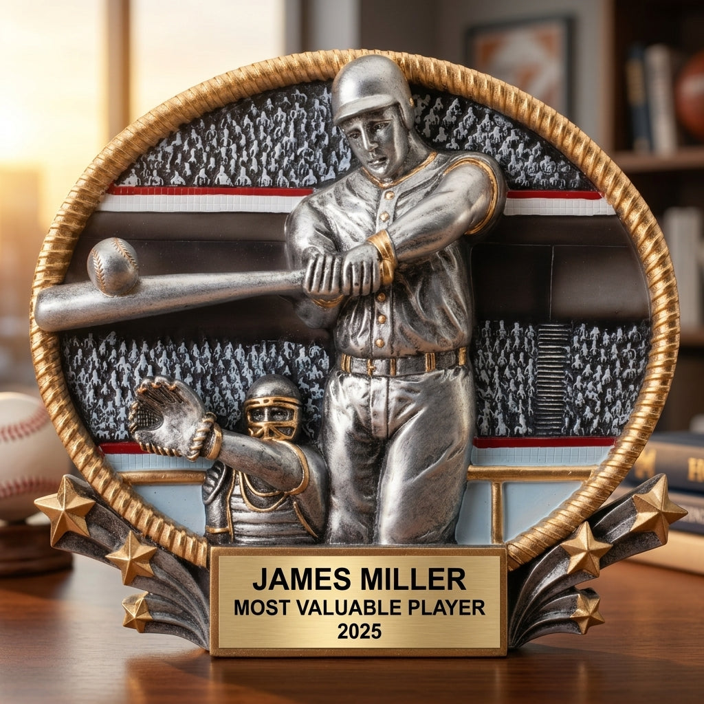Baseball Trophy Award | Personalized | Custom Engraved | Baseball MVP Award | Team Awards | Baseball Gift | Engraved Baseball Trophy - View 5