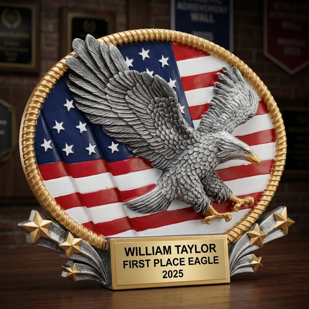 Eagle Award Trophy | Personalized | Custom Engraved | Achievement Gift | Recognition Award | Eagle Scout Gift | Personalized Trophy - View 3