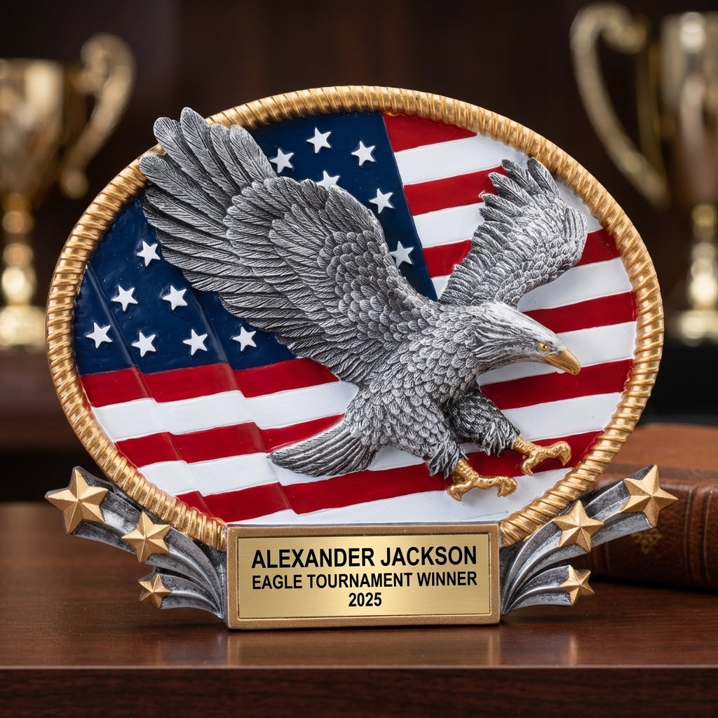 Eagle Award Trophy | Personalized | Custom Engraved | Achievement Gift | Recognition Award | Eagle Scout Gift | Personalized Trophy - View 4