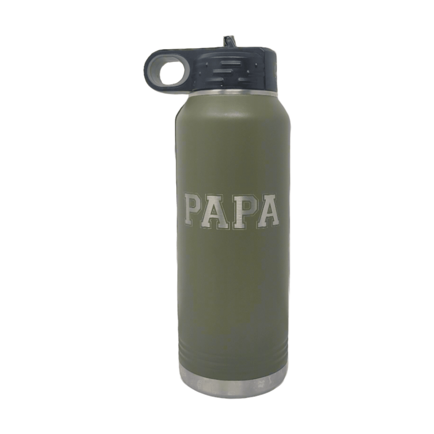 Papa Water Bottle, Gift for Papa, 32oz Insulated Water Bottle Engraved