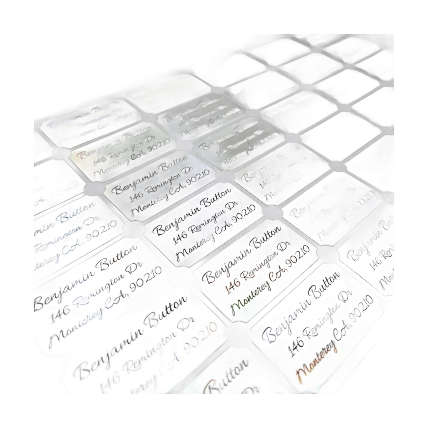 Holographic Return Address Labels, Personalized Address Labels, Waterproof Labels, Custom Address Labels, Custom Holographic Labels