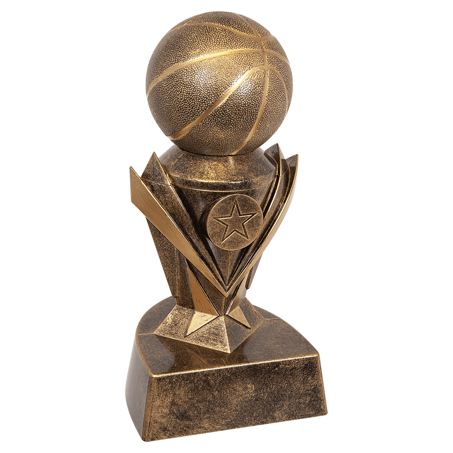 Personalized Basketball Trophy 7"/10.75" - Custom Engraved ASTRO AWRD for Team, Coach & MVP Awards - View 1