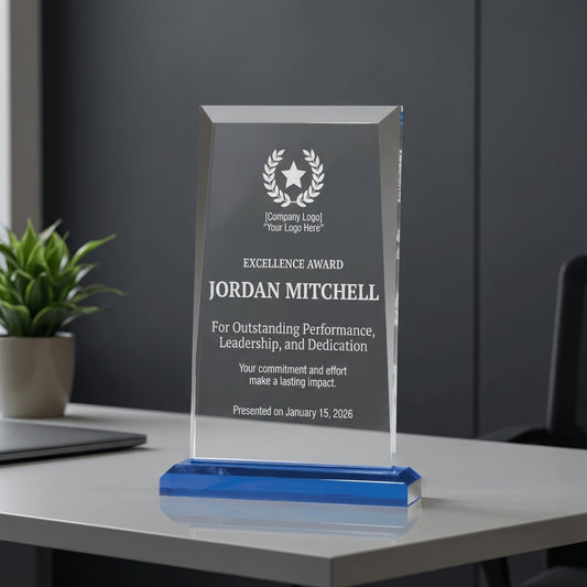 Personalized Employee Award - Recognition Gift - Laser Engraved Acrylic Plaque - Custom Name - View 3