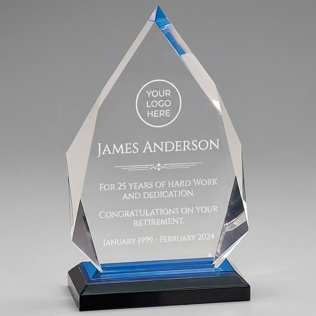 Personalized Retirement Gift Acrylic Award | Custom Engraved Employee Recognition Plaque | Farewell Keepsake | Durable Corporate Award - View 1