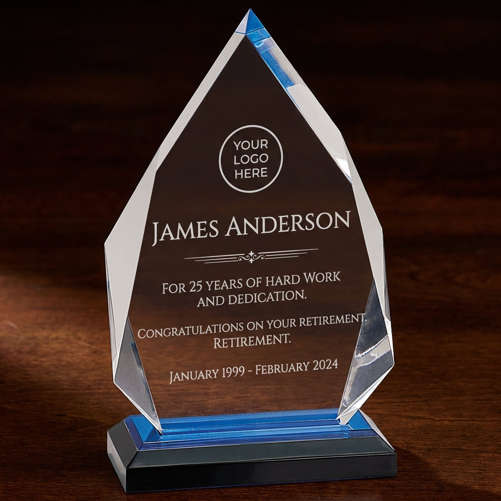 Personalized Retirement Gift Acrylic Award | Custom Engraved Employee Recognition Plaque | Farewell Keepsake | Durable Corporate Award - View 4