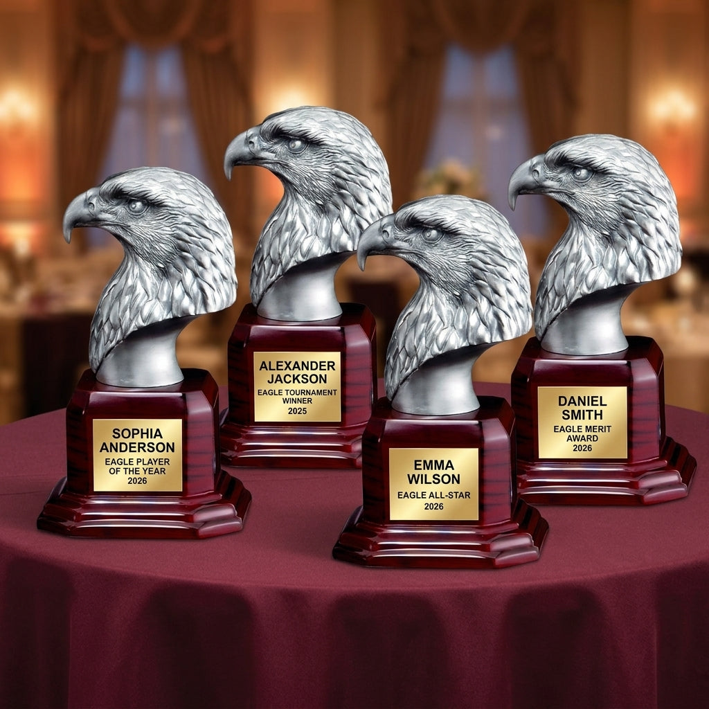 Personalized | Eagle Award | Custom Engraved | Eagle Trophy | Patriotic Award | Military Gift | Eagle Scout | Achievement Award - View 6
