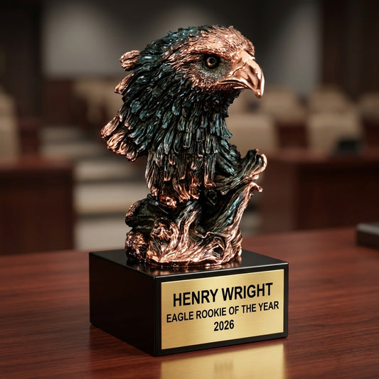 Personalized | Eagle Award | Custom Engraved | Eagle Trophy | Patriotic Award | Military Gift | Veteran Award | Engraved Trophy - View 2