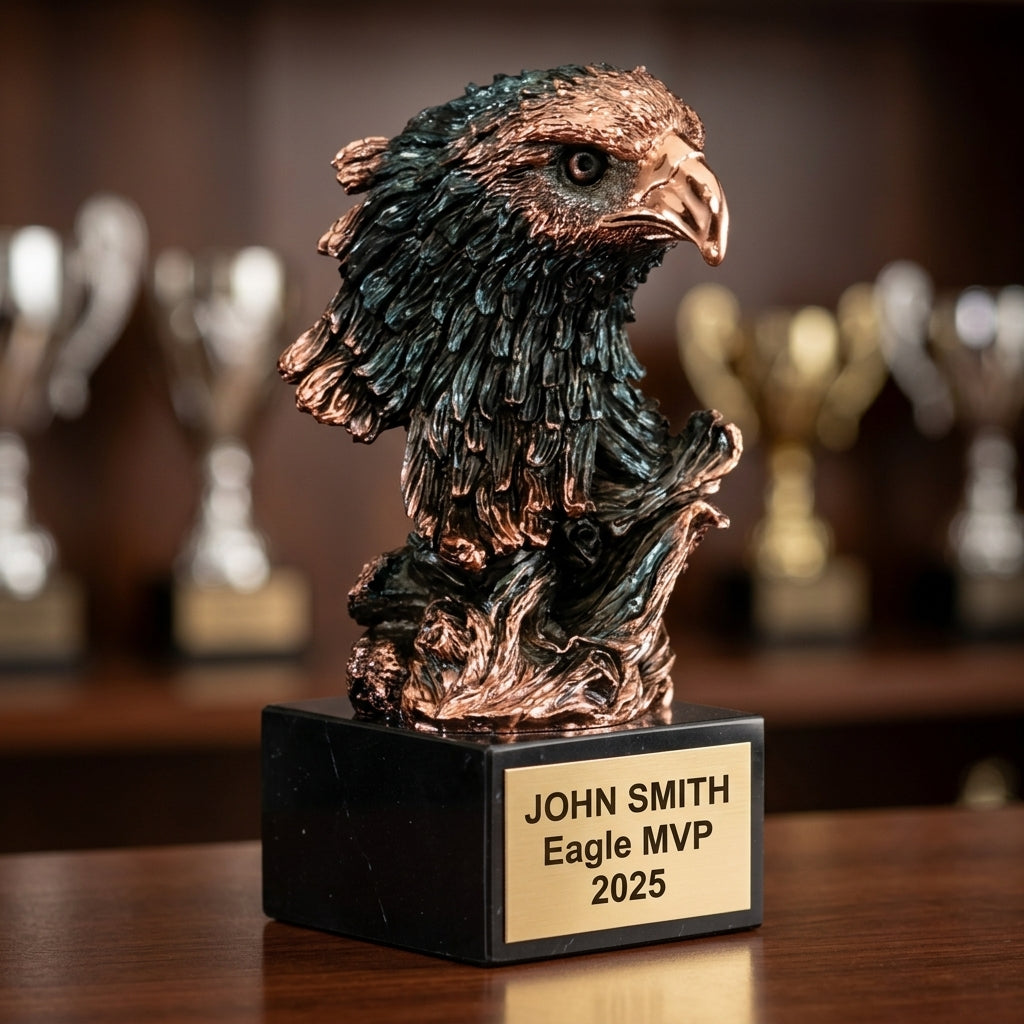 Personalized | Eagle Award | Custom Engraved | Eagle Trophy | Patriotic Award | Military Gift | Veteran Award | Engraved Trophy - View 4