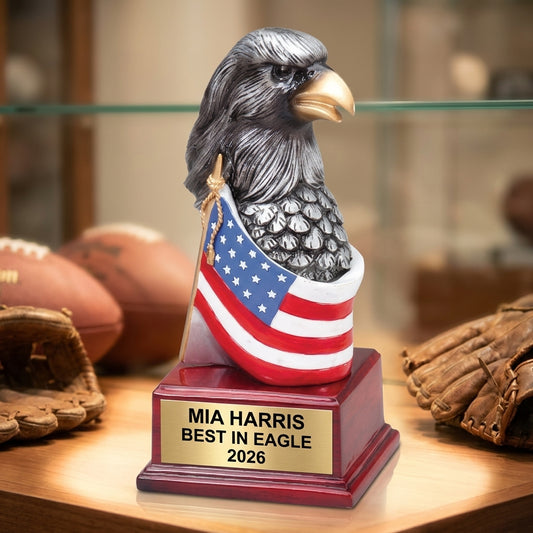 Eagle Trophy Award | Personalized | Custom Engraved | Achievement Gift | Leadership Award | Patriotic Gift - View 1