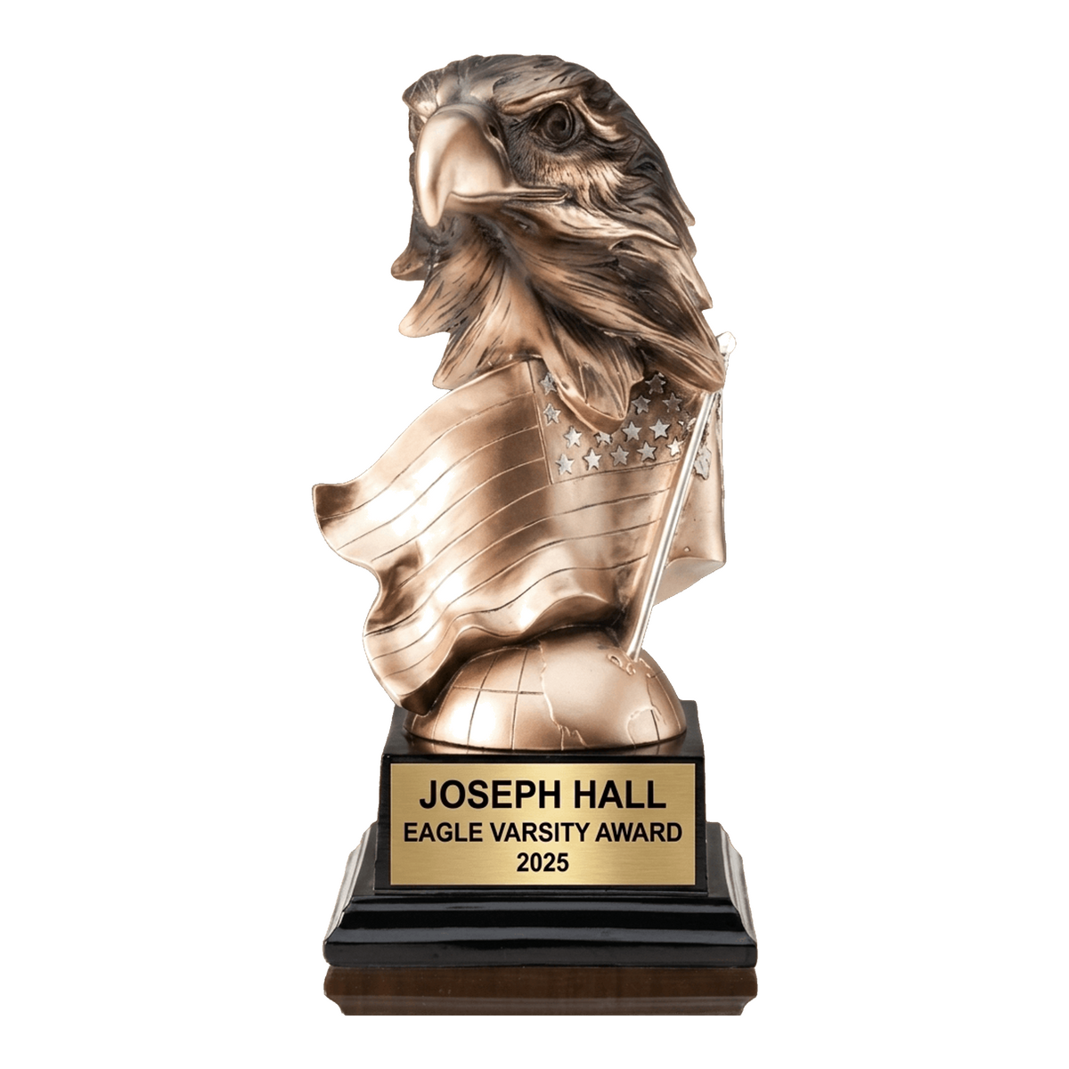 Personalized | Eagle, Patriotic, Military Award | Custom Engraved | Eagle Trophy | Patriotic Award | Military Gift | Veteran Recognition