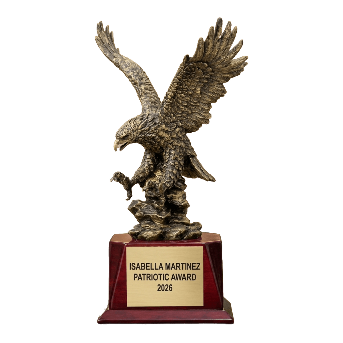 Patriotic Award Trophy | Personalized | Custom Engraved | Eagle Trophy | Military Award | Veteran Gift | USA Pride