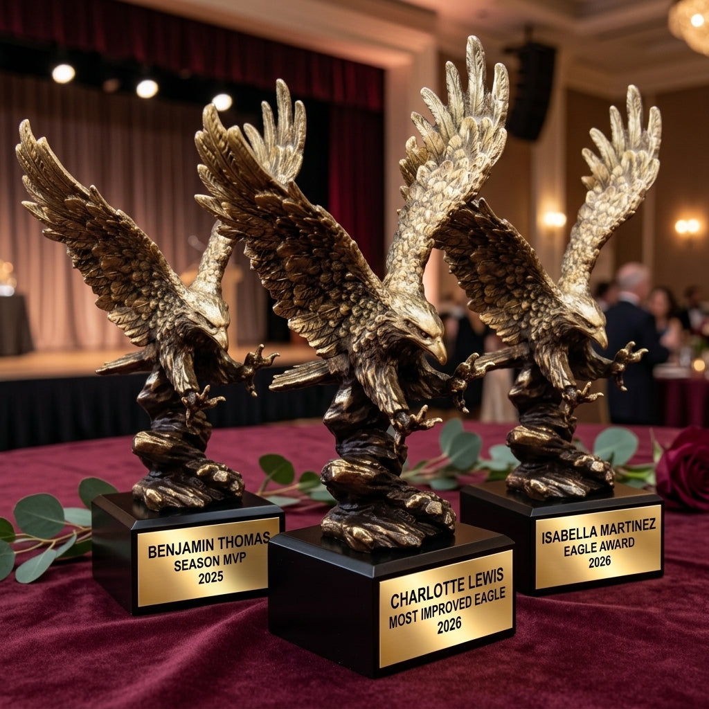 Personalized | Eagle Award | Custom Engraved | Eagle Trophy | Personalized Award | Engraved Eagle | Corporate Gift | Military Award - View 6