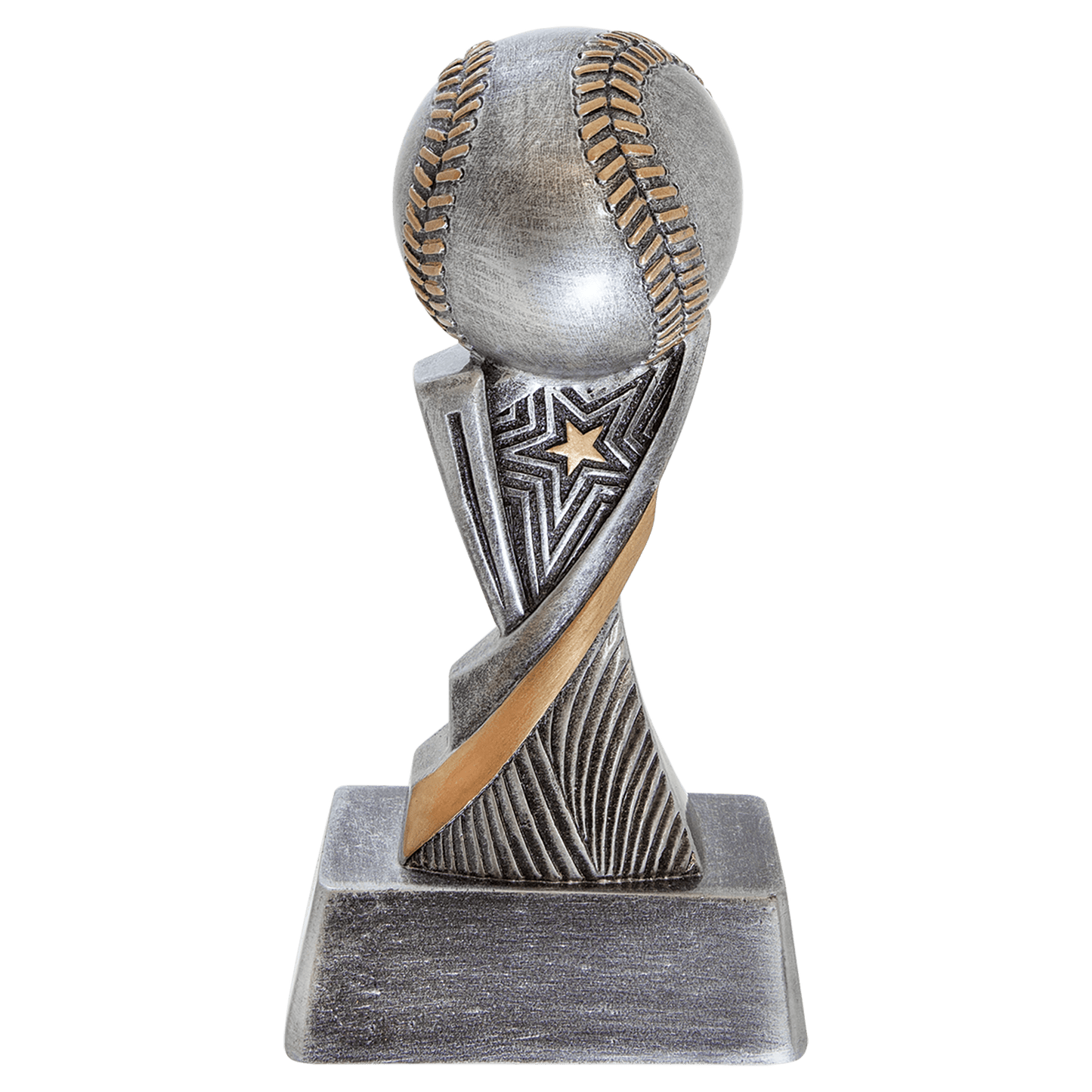 Personalized Baseball Trophy 6" - Custom Engraved ASP for Team, Coach & MVP - View 1