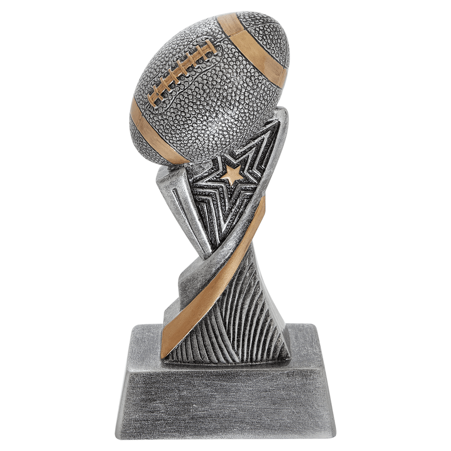 Personalized Football Trophy 6" - Custom Engraved ASP for Team, Coach & MVP - View 1