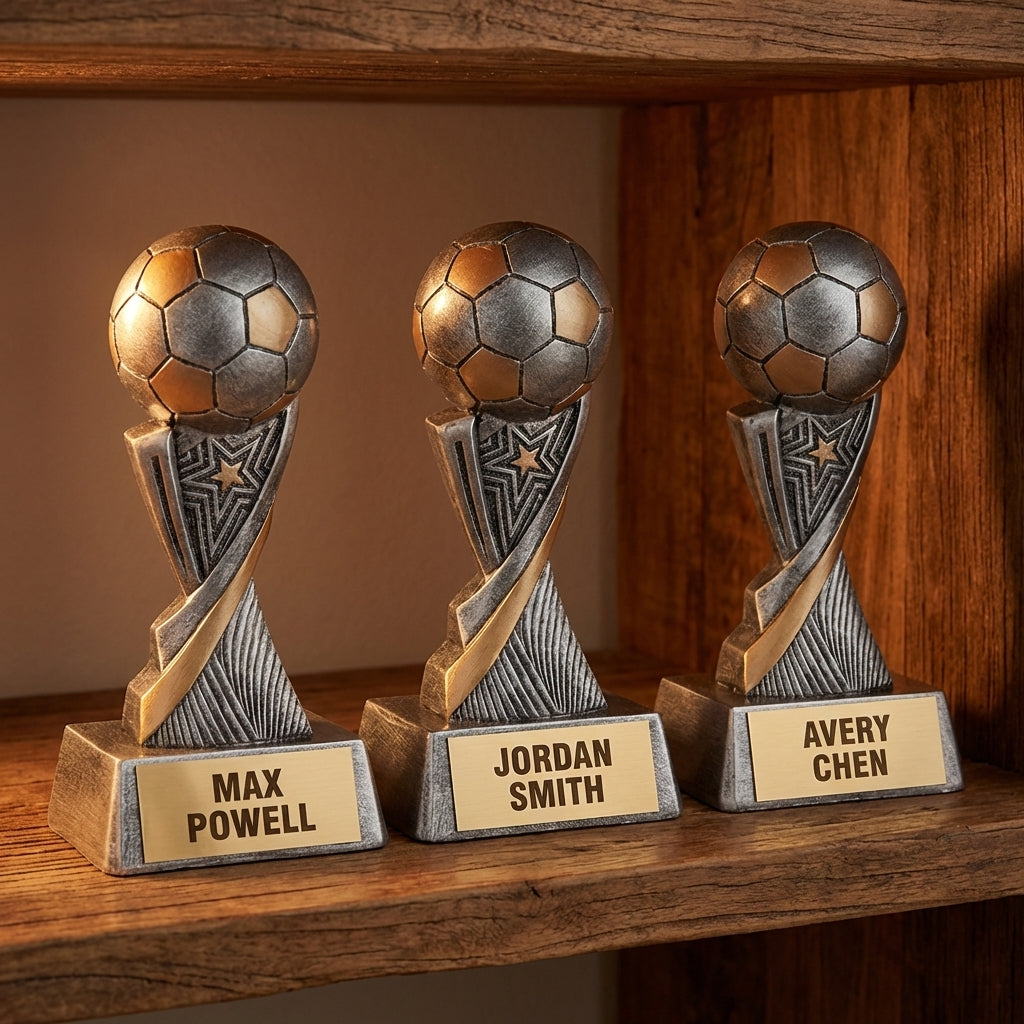 Personalized Soccer Trophy 6" - Custom Engraved ASP for Team, Coach & MVP - View 4