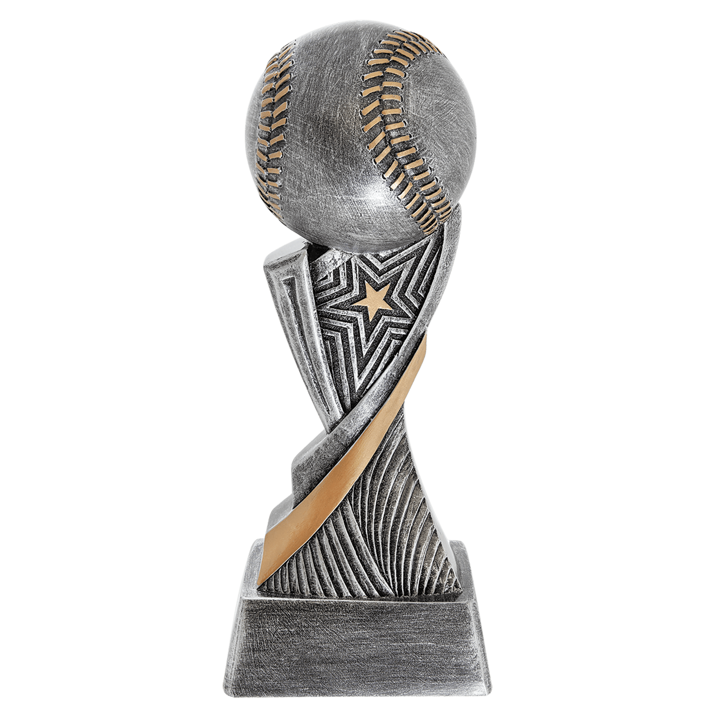 Personalized Baseball Trophy 8" - Custom Engraved ASP for Team, Coach & MVP - View 1