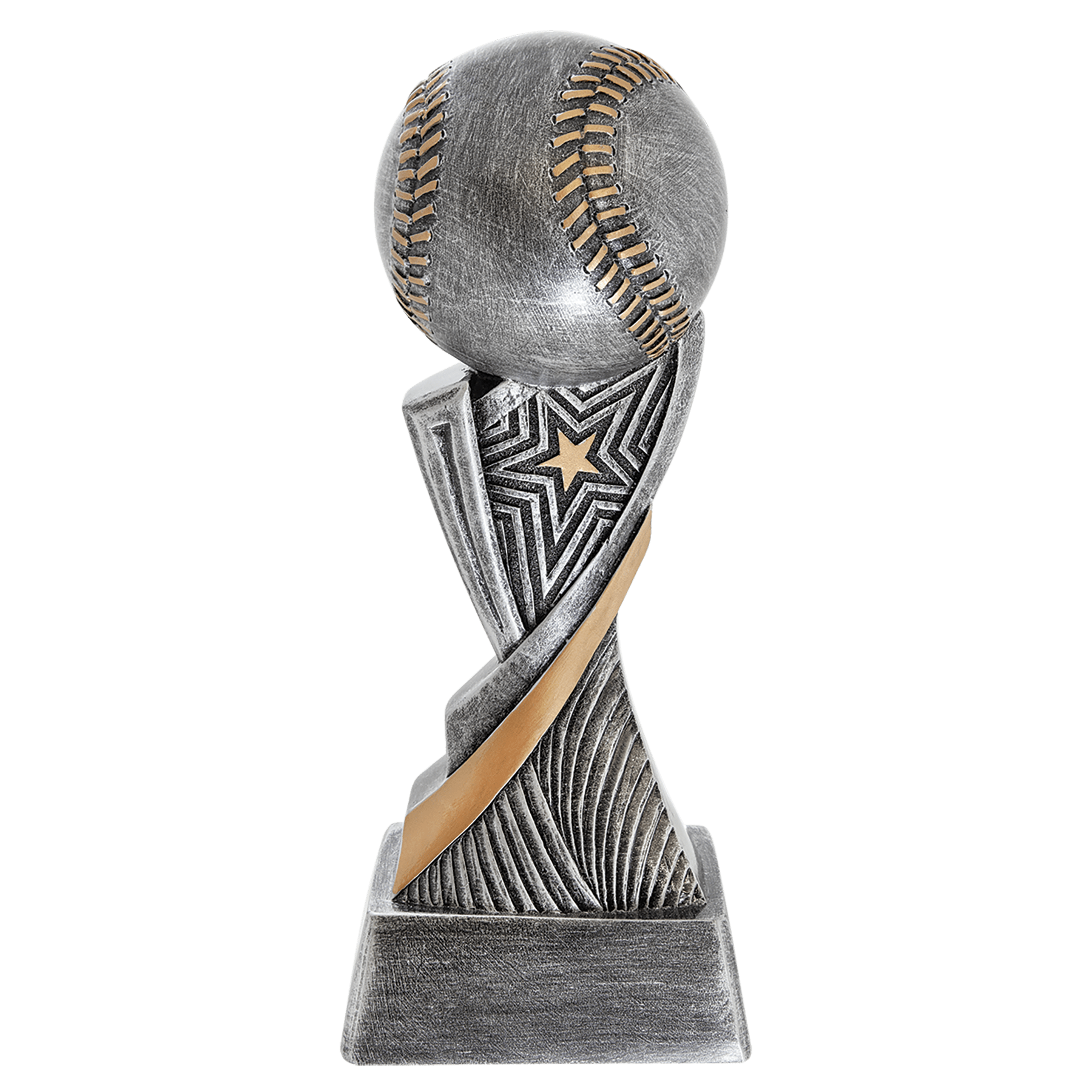 Personalized Baseball Trophy 8" - Custom Engraved ASP for Team, Coach & MVP - View 1