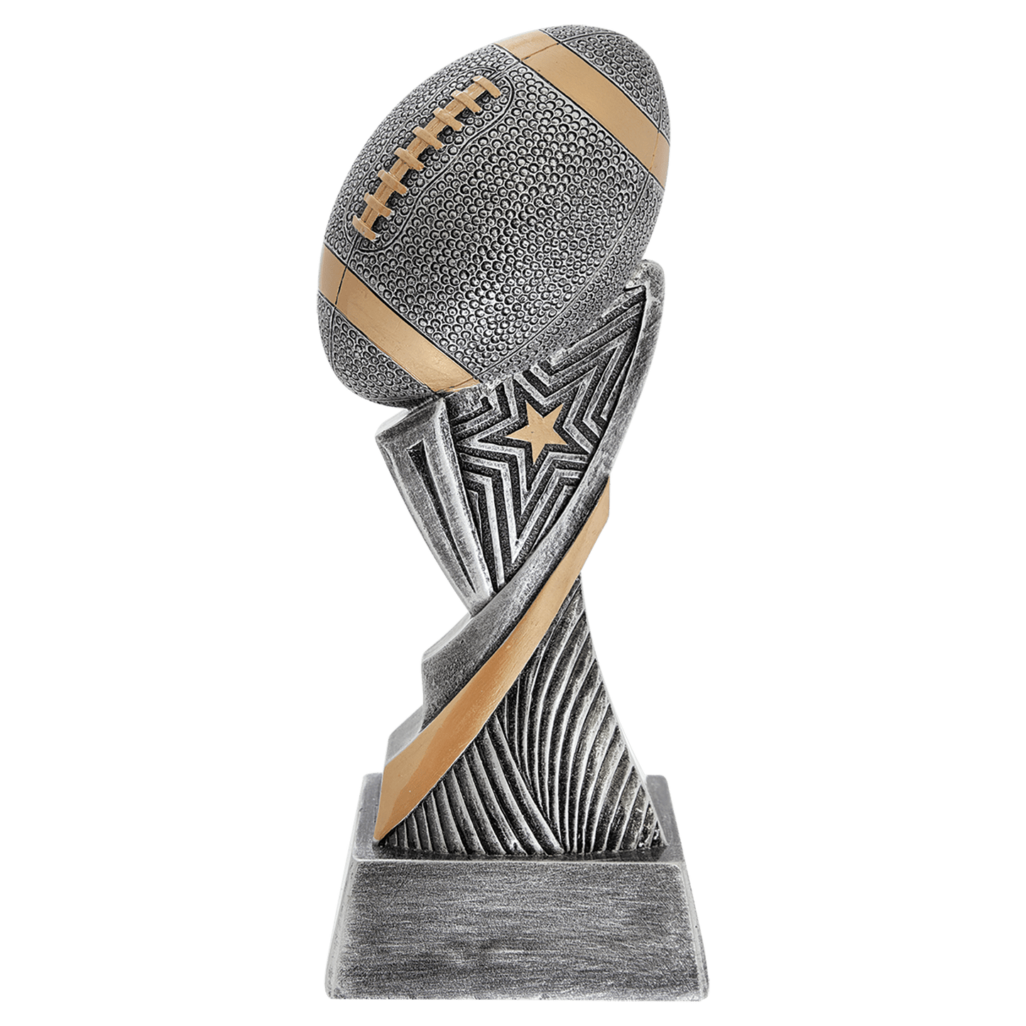 Personalized Football Trophy 8" - Custom Engraved ASP for Team, Coach & MVP - View 1