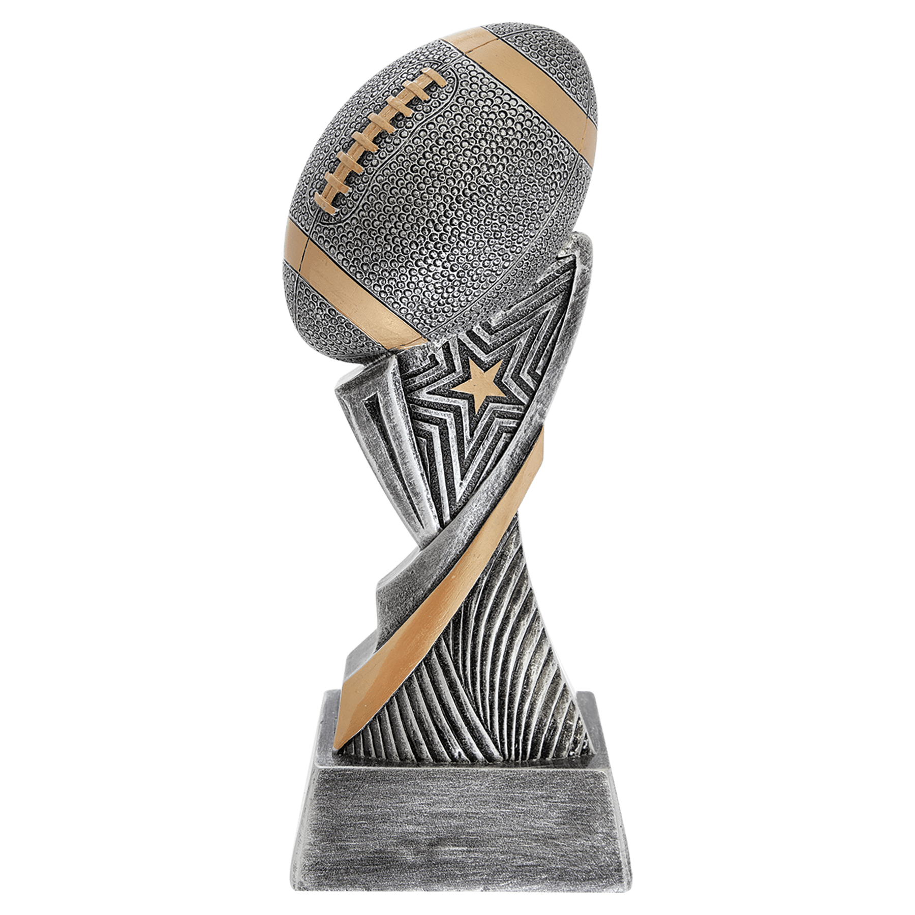 Personalized Football Trophy 8" - Custom Engraved ASP for Team, Coach & MVP - View 1