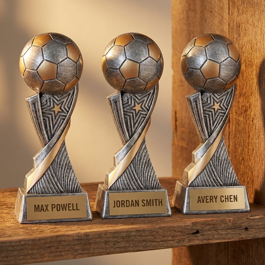 Personalized Soccer Trophy 8" - Custom Engraved ASP for Team, Coach & MVP - View 4