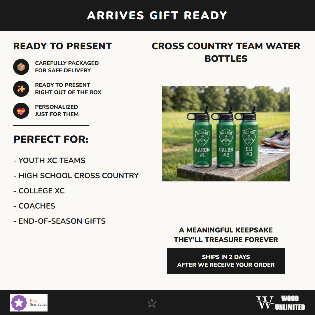 cross country team water bottle perfect gift youth xc travel hs xc college coaches