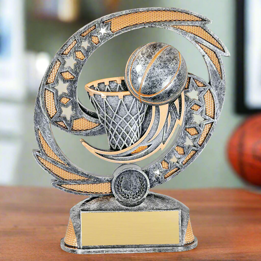 Personalized Basketball Hurricane Award, Custom Trophy for Basketball Teams, Players and Coaches