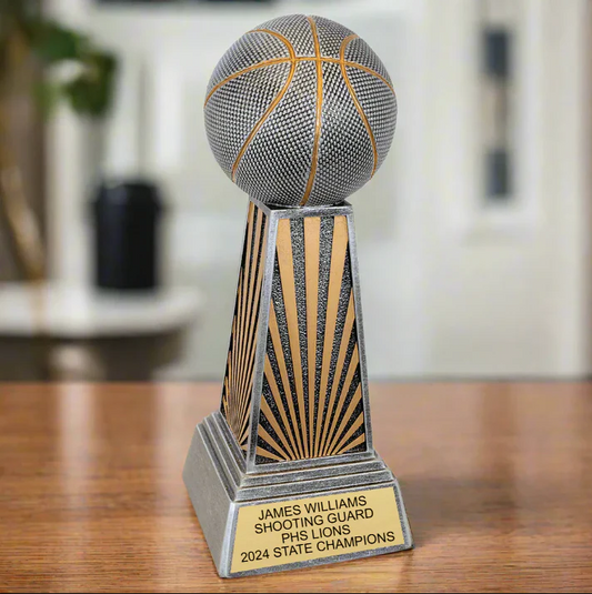 Personalized Basketball Imperial Resin Trophy, Custom Award for Basketball Teams, Players and Coaches