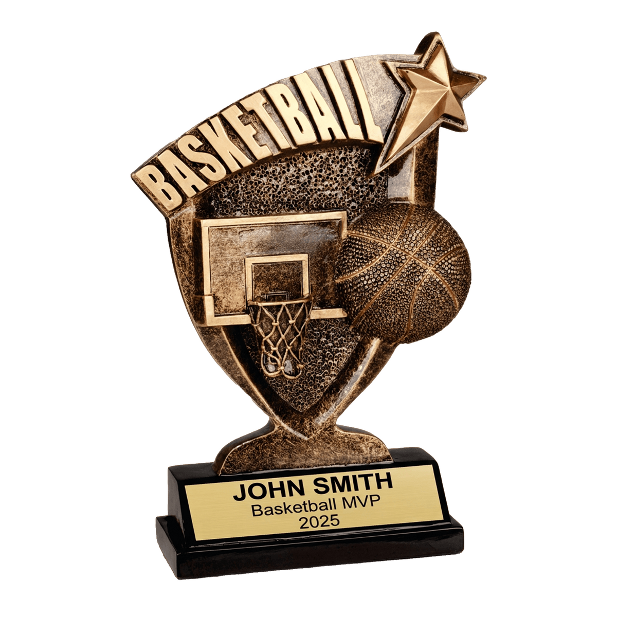 Personalized Basketball Trophy | Custom Engraved Award for MVP & Team