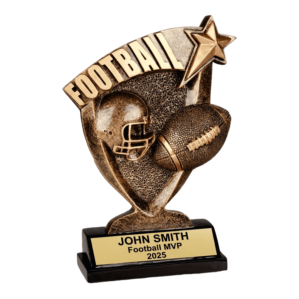 Personalized Football Trophy - Custom Engraved Award for MVPs