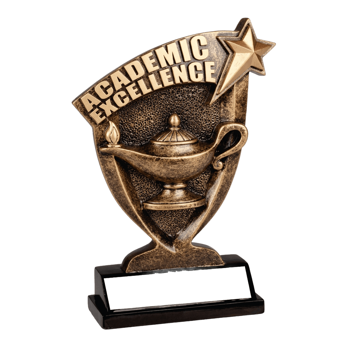 Personalized Lamp of Knowledge Trophy - Custom Engraved Award