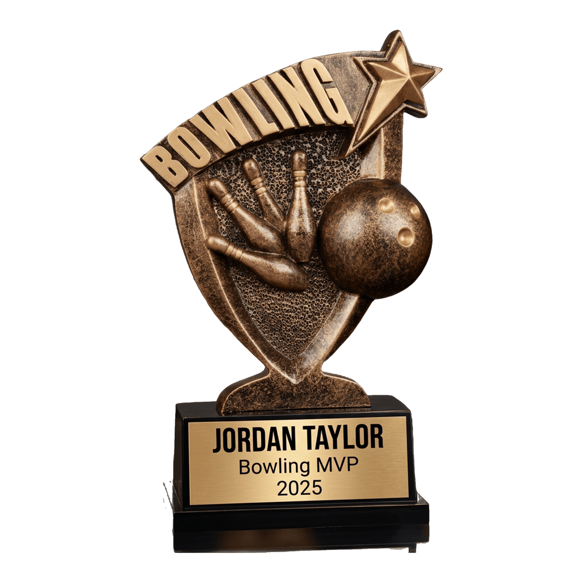 Personalized Bowling Trophy | Custom Engraved Award for Leagues & MVPs