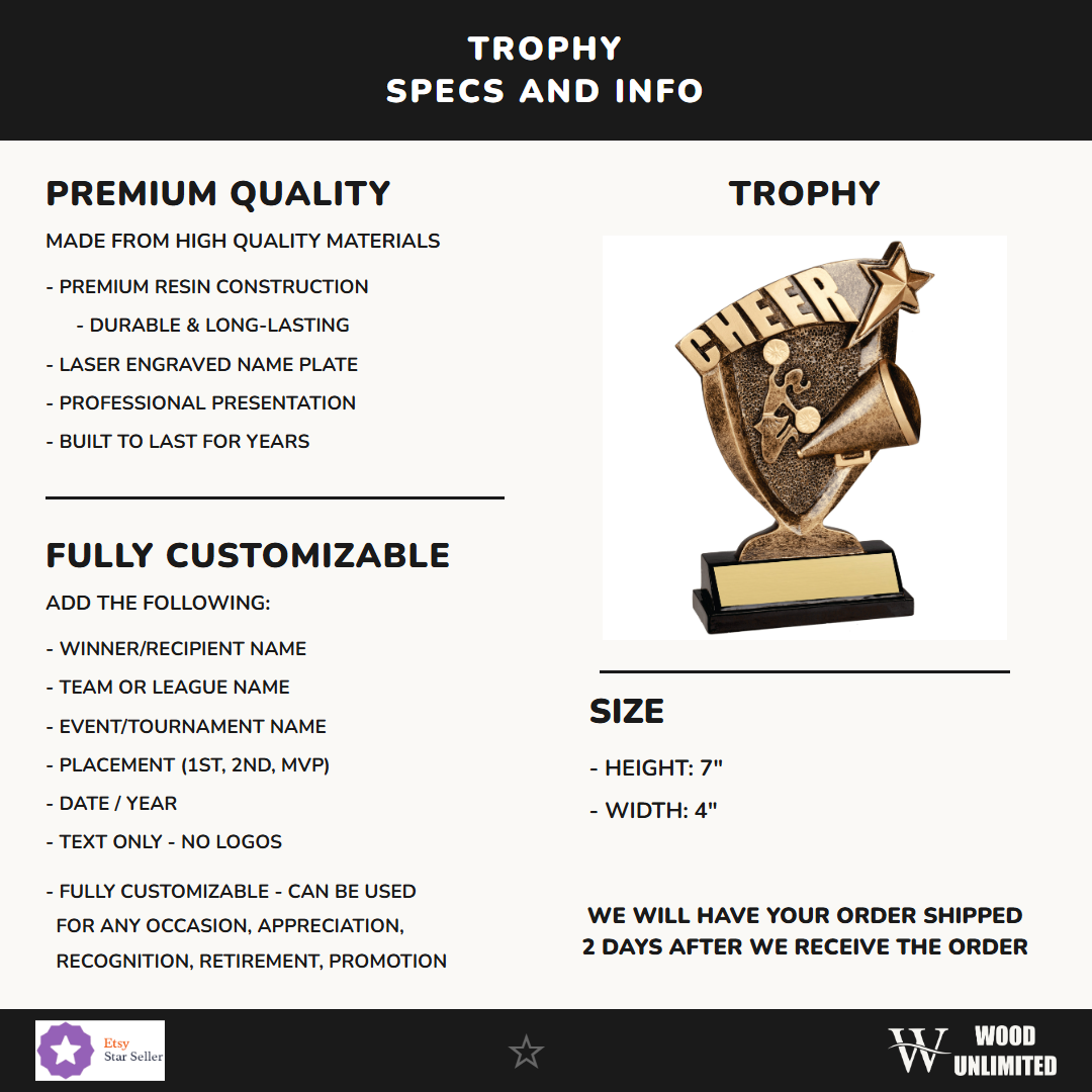 Cheer Trophy - Product Details