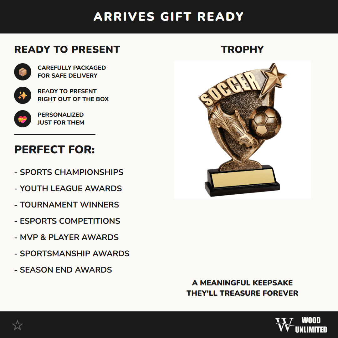 Personalized Soccer Trophy - Custom Engraved Team Award