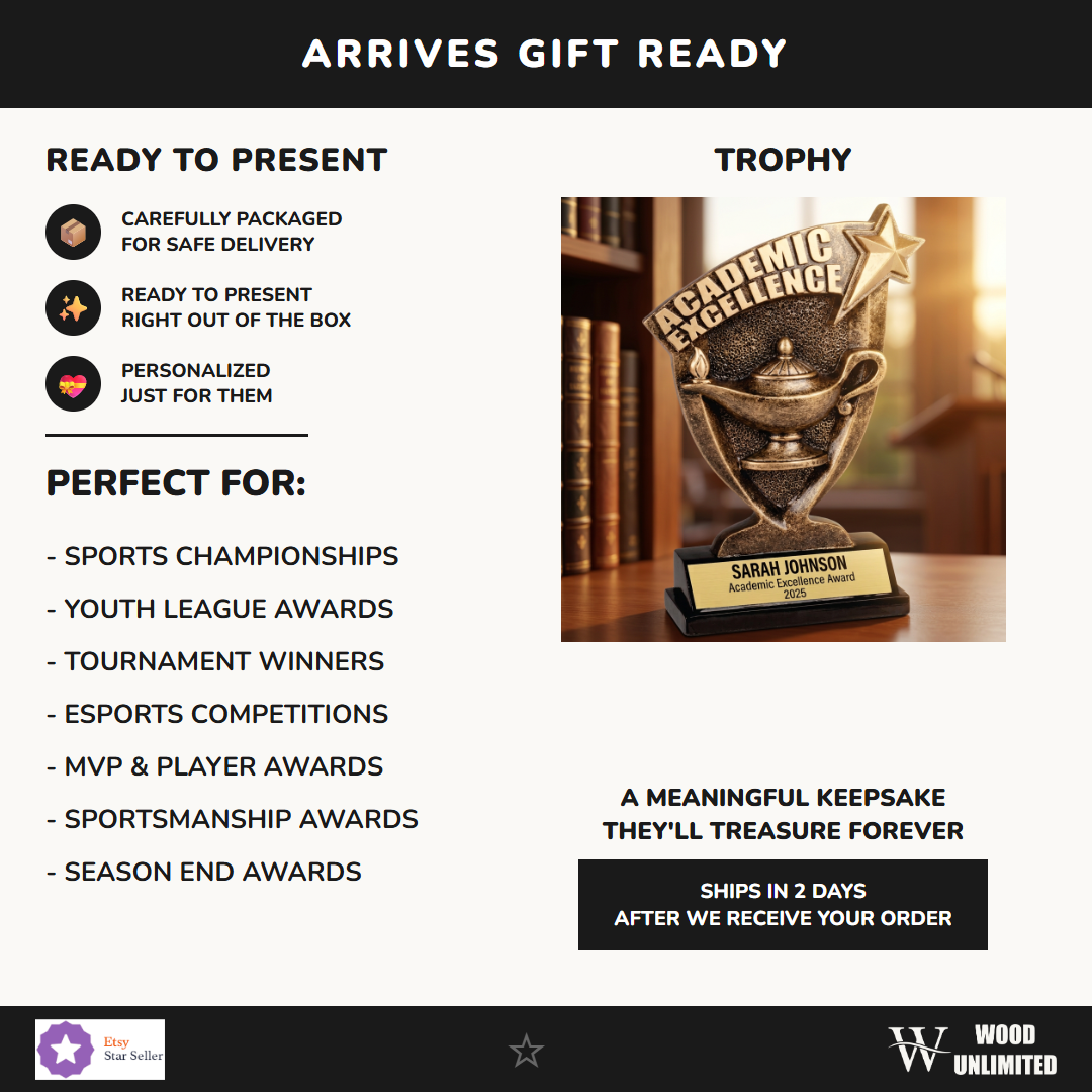 Lamp of Knowledge Trophy - Product Details