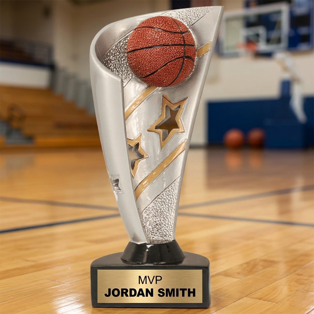 Personalized Sports Trophy 7" - Custom Engraved BNN for Team, Coach & MVP - View 3